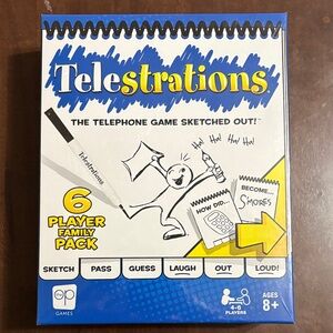 Telestrations 6 Player Family Pack Game NIP